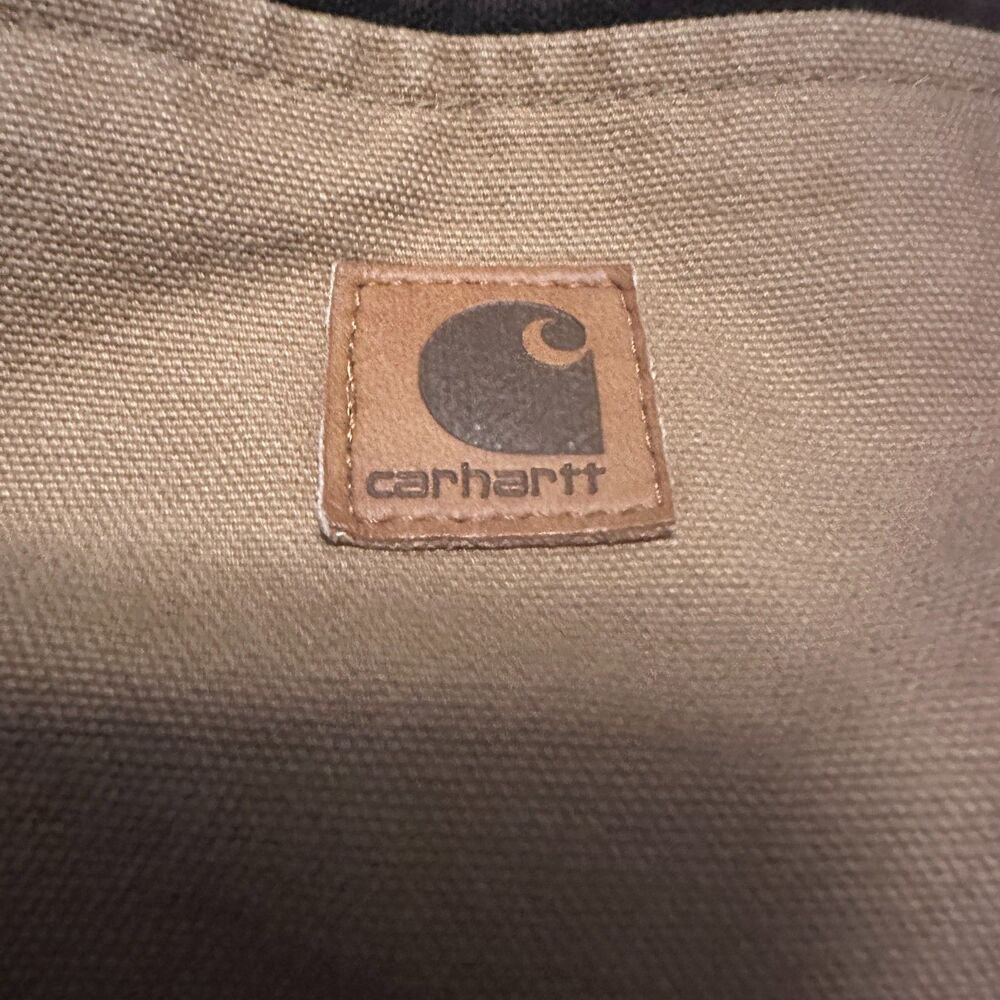 Y2K Vintage 2003 Carhartt J97 CML Sandstone Detroit Cropped Jacket 2XL Reg - Picture 2 of 16